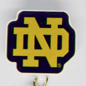 Notre Dame Fighting Irish ND Badge Reel ID Holder Nurse Teacher Student