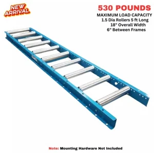 Gravity Conveyor w Rollers for Vinyl Sheet Lumber Feeding Table Saw Wood Planer - Picture 1 of 8