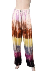 RAQUEL ALLEGRA Sz 1 Francoise Tie-Dye Wide Leg Twill Pants NEW WITH TAGS - Picture 1 of 5