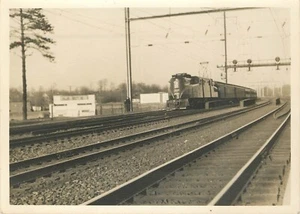 Tren en blanco y negro foto 5x7 PA Pennsylvania ferrocarril locomotora eléctrica - Imagen 1 de 1