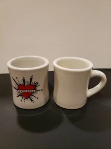 2 Diner Kaffeetassen gET bAKED wIRED Tassen Westford & CAC China Qualität   - Bild 1 von 11