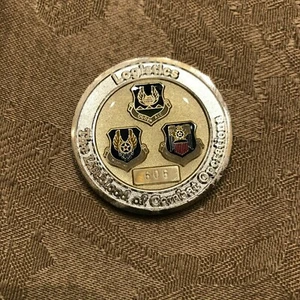 US Air Force Logistics Career Broadening Program 606 Brass Challenge Coin - Picture 1 of 4