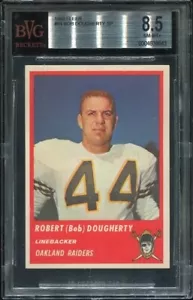 1963 Fleer #64 Bob Dougherty BVG 8.5 Oakland Raiders University of Kentucky SP - Bild 1 von 1