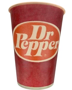 Vintage 1970s Dr Pepper Salesman Sample Wax Cups - Set of 2 Original NOS Unused - Picture 1 of 1