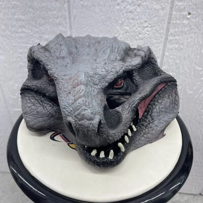 Indominus Rex Jurassic World Vinyl 3/4 Mask Dinosaur Head Face #33610 - Image 1 of 4