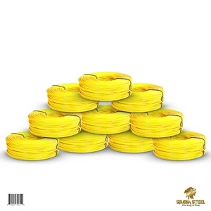 Lote de 10 cables de amarre de barras de refuerzo de PVC de 3 lb, calibre 16, aproximadamente 3000 pies - acero simba - Imagen 1 de 7