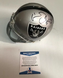 Clelin Ferrell Signed Autographed Oakland Raiders Mini Helmet Beckett BAS COA - Picture 1 of 2