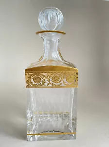 Saint Louis Glass Thistle Whisky Glas Karaffe Decanter - Bild 1 von 12