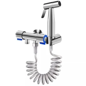 Bidet Brause Set mit Schlauch Edelstahl WC Hand Duschkopf Hygiene Dusche Bad - Bild 1 von 12