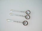Beautiful Solid Silver Condiment / Salt Spoon With Ladle Style Bowl