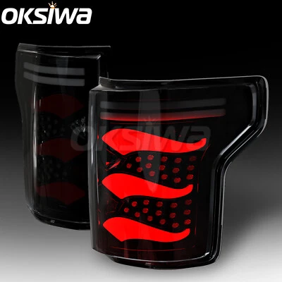 Luces traseras LED ahumadas luces traseras freno para Ford F150 F-150 2015 2016 2017-2020- Foto 1 de 4