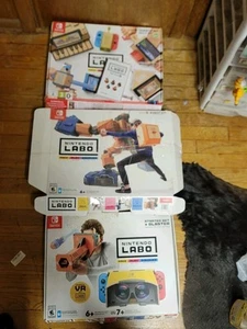 Nintendo Labo Toy-con Lot Of 3 Sets 01 02 & 04 Video Games 2018 Building Switch - Picture 1 of 16