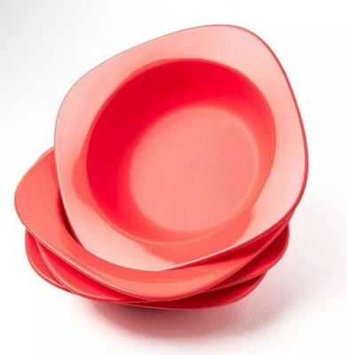 Tupperware set of 4 Dessert Bloomia Bowls Coral Kids Baby 350ml *B - Image 1 of 2