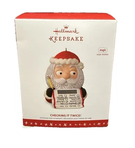2016 Hallmark Magic Solar Motion "Checking It Twice" Ornament - Bild 1 von 15