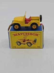 Matchbox Lesney No. 72 Standard Jeep w/ E 3 Style Original  Box Pristine!  - Picture 1 of 8