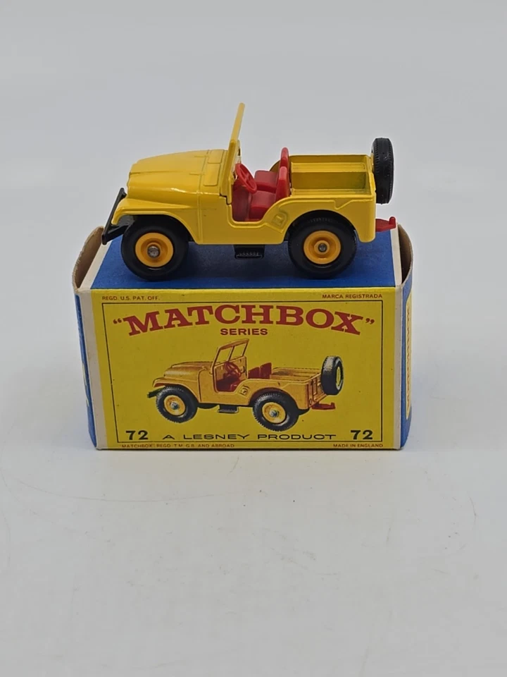 Matchbox Lesney No. 72 Standard Jeep w/ E 3 Style Original  Box Pristine!  - Image 1 of 4