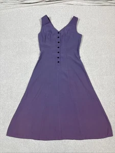 Vintage Purple Rayon Acetate Dress A Line Ombre Fade - Picture 1 of 10