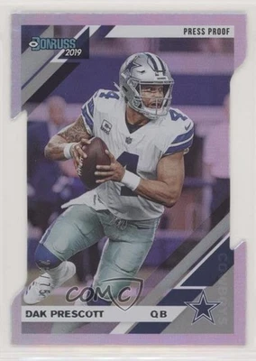 2019 Panini Donruss Press Proof Silver Die-Cut /75 Dak Prescott #73 - Image 1 of 2