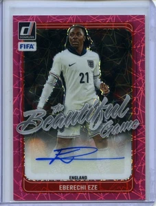 2024-25 Donruss Eberechi Eze The Beautiful Game Autographs Pink Velocity #BG-EE - Bild 1 von 2