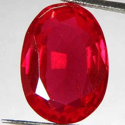 14.05Cts100%Natural Imitation Cut Ruby Oval Cabochon Loose Gemstones - Image 1 of 3