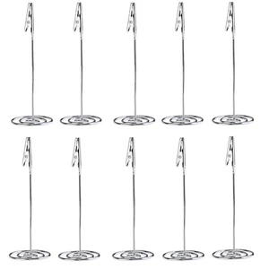 10 Pcs Stainless Steel Photo Clip Holders with Clasp for Notes - Picture 1 of 6