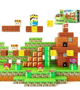 48 Stück Magnetbausteine Bausteine Spiele MINT Spielzeug Kinder Geschenk Magnetwelt - Bild 1 von 9