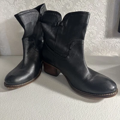 Botín DIBA True West de cuero negro talla 6 para mujer Foto 1 de 4