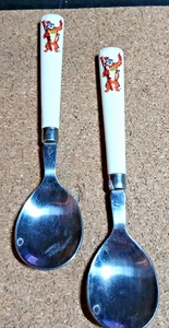 2 Vintage 1990s "TONY the TIGER" Kellogg's/ Olympics Kid's Spoons... by ROGERS - Picture 1 of 3