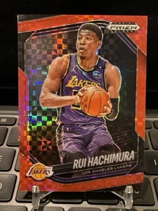 RUI HACHIMURA 2024-25 Panini Prizm Black RED POWER /75 SP- Los Angeles Lakers - Picture 1 of 2