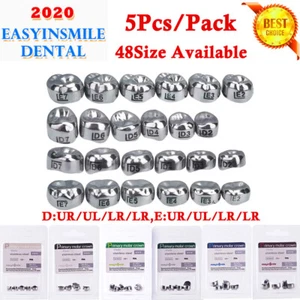 US 5Pc niños molares corona dental preformada coronas molares temporales 48 tipo - Picture 1 of 60