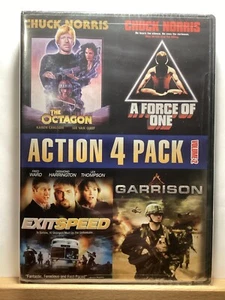 Action 4 Pack, Vol. 2 (DVD, 2010) The Octagon/Exitspeed/Garrison - Chuck Norris - Imagen 1 de 3