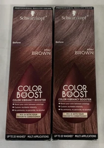 2x Schwarzkopf Brown Color Boost Vibrancy Booster Up To 20 Washes - Picture 1 of 2
