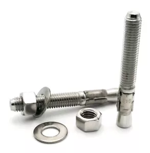 1/4-20 Wedge Anchors 316 Stainless Steel Concrete Masonry Expansion Anchors - Picture 1 of 3