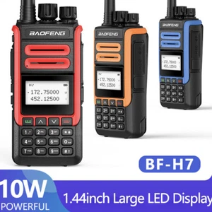 Radio Walkie Talkies BF-H7 Doble Banda UHF VHF Largo Alcance Portátil - Imagen 1 de 13