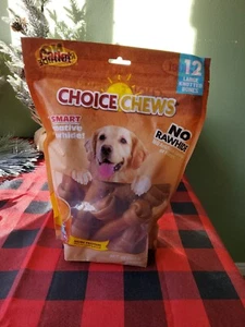 Cadet Choice Chews Premium Peanut Butter/ (No Rawhide) 12 Large Bones - Picture 1 of 6