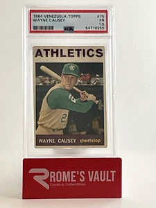 1964 Topps Venezuela Wayne Causey #75 KC Athletics PSA 1.5 Pop 1 only 9 higher! - Picture 1 of 2
