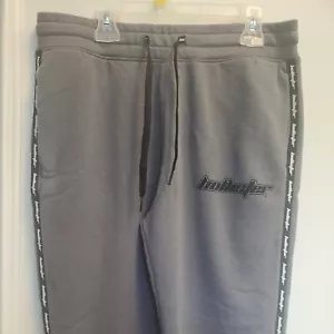 Nwt New Mens Hollister Gray Skinny Jogger Sweat Pants Size Small Drawstring $49 - Picture 1 of 9