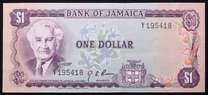 Jamaica 1 dólar ND (1970) P-54 (SLIB-L2904) - BA-U5 - Imagen 1 de 2