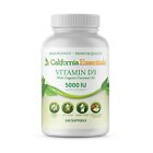 California Essentials Vitamin D3 5,000 IU with Organic Coconut Oil (240 Softgel)