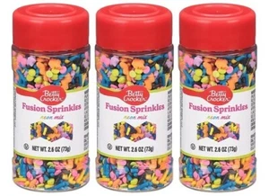 Betty Crocker Fusion Sprinkles Neon Mix 3 Pack - Picture 1 of 2