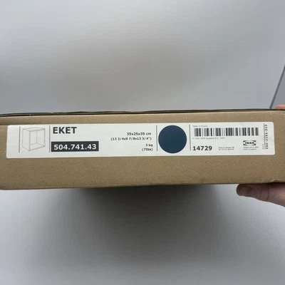 New IKEA EKET Cabinet Wall/Floor Unit - Dark Blue - 35x25x35cm - Image 1 of 2