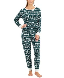 Family Pajamas Women's 2-Piece Bear Fair Pajama Set Large - Picture 1 of 4