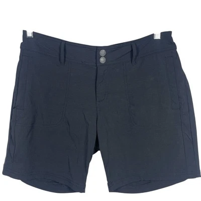 Shorts de caminhada PrAna Revenna costura interna 7” preto tamanho 10 - Imagem 1 de 4