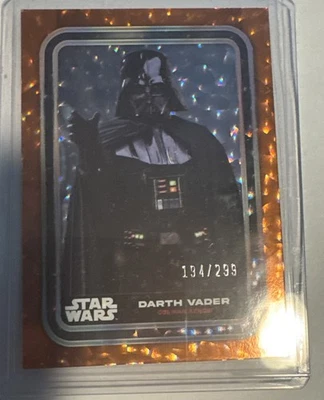2023 Topps Star Wars Flagship Darth Vader Orange Parallel 194/299 Card#89 - Image 1 of 2