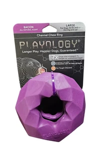 Anillo masticable canal Playoloyi tocino juguete para perro, grande - Imagen 1 de 3