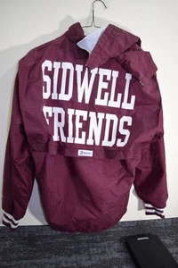 1988 Sidwell Friends School ADULT M Crew Rowing Team Full Zip USA Jacket Maroon - Picture 1 of 18