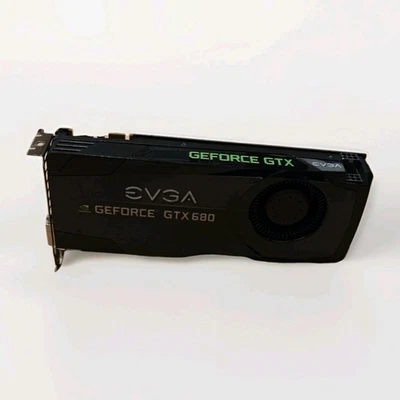 EVGA NVIDIA 02G-P4-2682-KR GeForce GTX680 2GB DVP HDMI DP PCI-E Video Graphics - Image 1 of 4