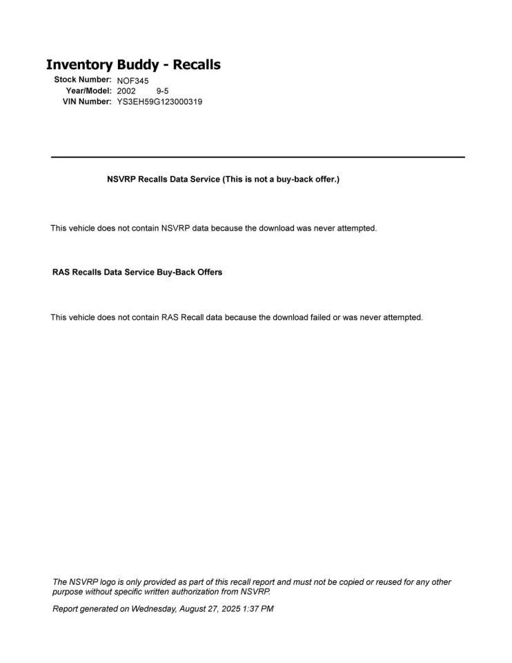 Automatic Transmission 4 Cylinder B235E Engine Fits 02 SAAB 9-5 2712677 Foto 1 de 1