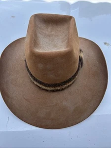 RESISTOL selbstformender Postkutsche Cowboyhut Größe 6 1/8 braun Biber Western - Bild 1 von 9