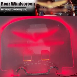 For Honda Goldwing 1500 Rear Windscreen with Light Windshield Spoiler Deflector - Picture 1 of 7